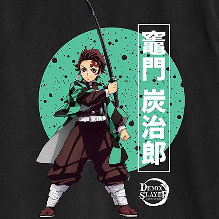 Demon Slayer Mens Anime T-Shirt Kimetsu no Yaiba Shirt - Tanjiro