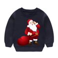 thumbnail image 6 of YunPes Merry Christmas Reindeer and Snowman Print Kids Casual Sweatshirt Crew Neck Top 18 Month Boy Sweater, 6 of 6