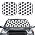 thumbnail image 2 of Balery Soccer Ball Parasol para parabrisas de coche de 2 piezas | Parasol plegable para parabrisas delantero de coche para la mayoría de sedanes-Small, 2 of 6
