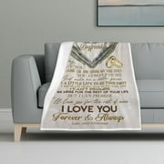 Soulmate Blanket To My Boyfriend Fleece Throw The Perfect Gift for Your Significant Other