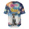 thumbnail image 2 of Happy New Year with German Shorthaired Pointer Fireworks Holiday Xmas Winter 2025 All Over Print 3D Baseball Shirt GSP Lover Dog Gift Softball Sport - 00025, 2 of 6