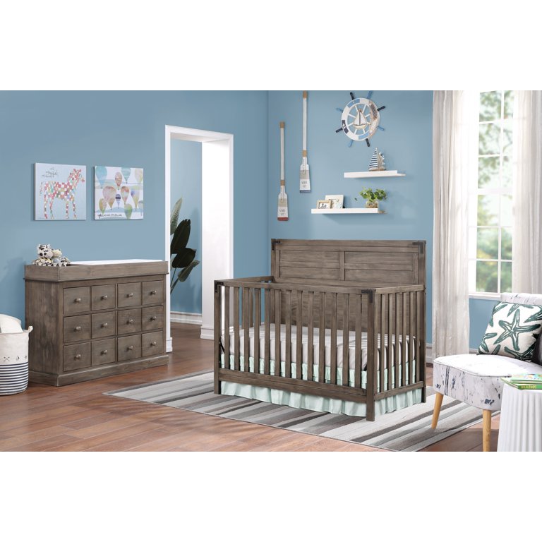 fisher price quinn vintage grey dresser Fisher-Price Misty Grey Poplar 6 -Drawer Double dresser at Lowes.com