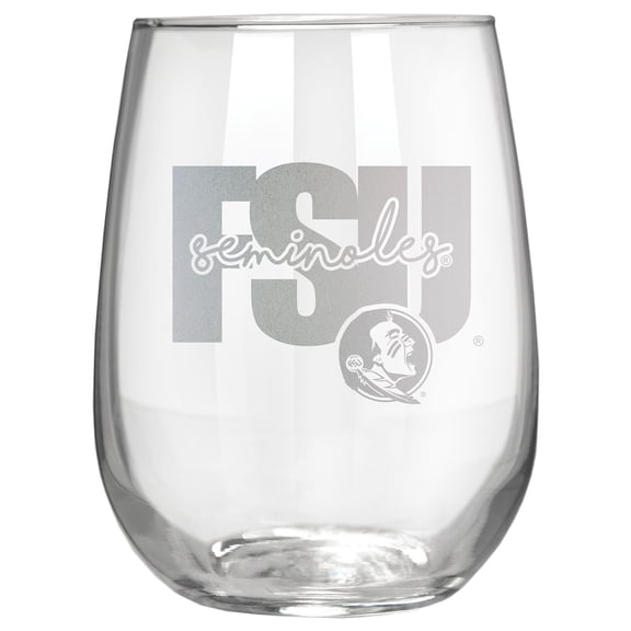 Florida State Seminoles Etched 17oz. City Stemless Wine Glass