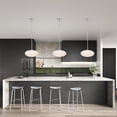 thumbnail image 2 of Livia 13.8 in. 1-Light Indoor Chrome Finish Pendant Light, 2 of 4