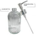 thumbnail image 4 of Glass Soap Dispenser, Clear Hand Soap Dispensers with Pump, Refillable Foaming Soap Bottle, Empty Manual Soap Dispenser for Kitchen, Bathroom, Countertop, 4 of 5