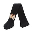 thumbnail image 2 of Girl's Leggings Pant Seamless Pure Cotton Pantyhose Non-Skid Socks with Bows for Girls Toddler Baby Knitted Stretchy Waist 1-8 Years, 2 of 3