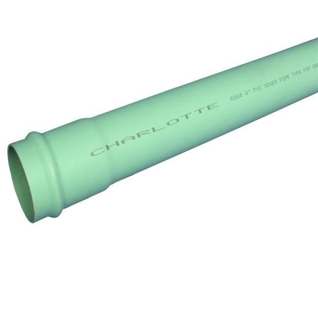 Heritage Plastics 400GRPRSW 4 in. Perf Sewer & Drain Pipe SDR35 - Green