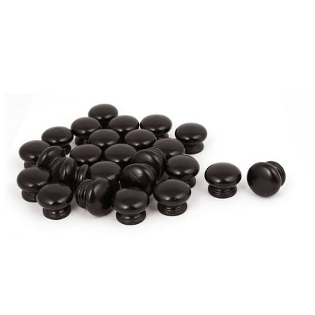 - Unique Bargains Home Cabinet Drawer Wooden Wood Pull Knob Grab Handle Black 33mmx25mm 25pcs