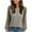 Gray, variant on ABATAB Womens Long Sleeve Shirts Lace Tops Business Casual Fall Fashion Outfits Clothes Ribbed Knitted Hollow Sleeve Fashion Pullover(Small,Dark Gray)