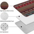 thumbnail image 5 of Colorful Geometric Striped Pattern Bathroom Rugs Sets 3 Piece,Toilet Cover Set,Absorbent Non Slip Bathroom Mats Sets with U-Shaped Contour Rug Toilet Rug Set, 5 of 5