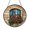 Acrylic 3.5 Inch, variant on Red Geranium Floral Stained Glass Style Suncatcher, Cheerful Window Hanging Art