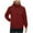 Wine, variant on Kukoosong Men's Full Zip Fleece Jackets Thickened Cotton Hoodies Soft Warm Hooded Coat with Pocket