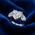 thumbnail image 5 of Pompeii Certified 5Ct Heart Shape Diamond Engagement Ring 14k Gold or Platinum Lab Grown, 5 of 8