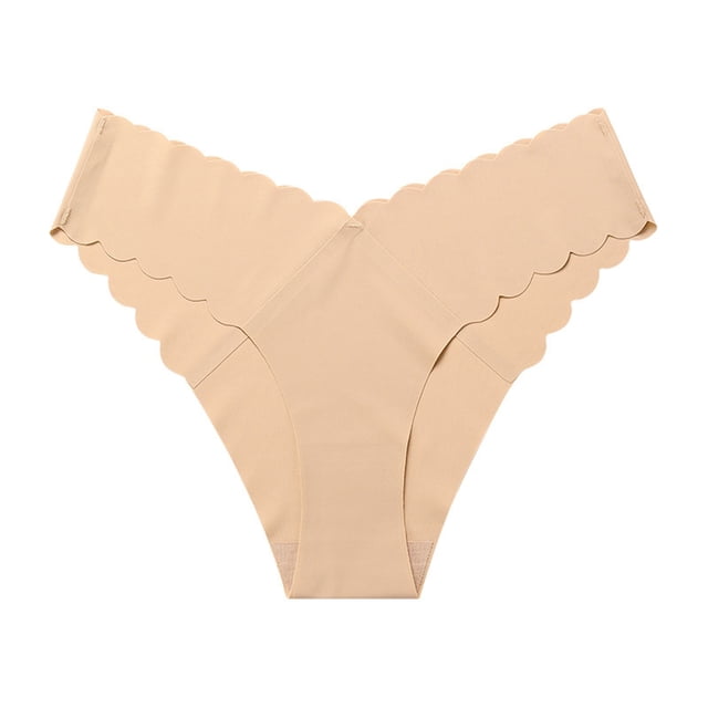 B91xZ Culottes String Respirantes Sans Couture pour Femmes, G Beige