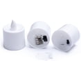 thumbnail image 3 of Paquete de 24 velas LED sin llama para velas de té – Velas falsas electrónicas de color blanco frío y estable con pilas – Decoraciones para celebración de festivales (blanco), 3 of 5