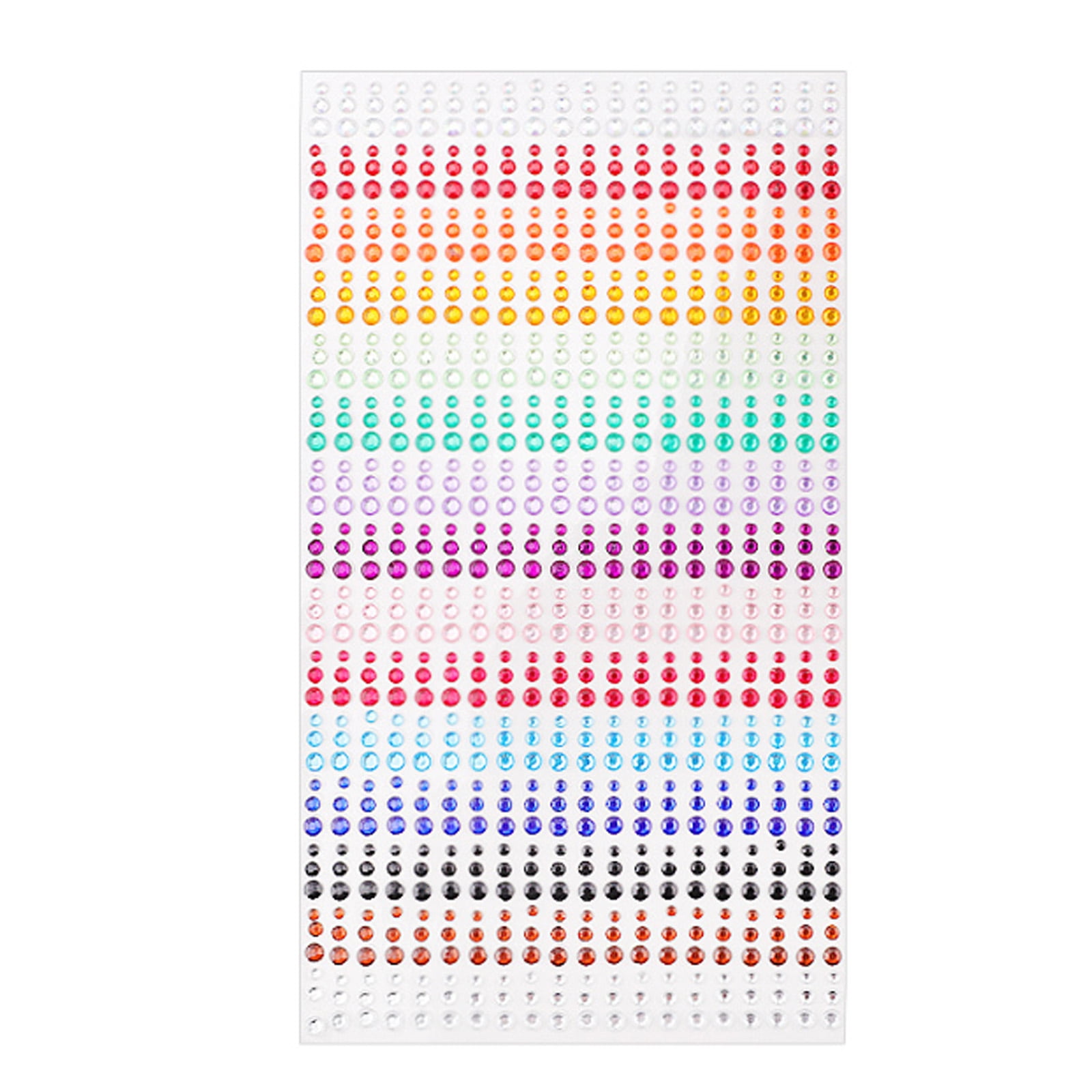 Designice 900PCS Stickers Bright Rhinestone Face Gems for Makeup Acrylic Resin Gems for Nails