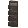 thumbnail image 1 of Over Puerta Colgante Bolsa de almacenamiento 6 Bolsa Dormitorio Sala de estar Kids Nursery Zapato Malla Pocket Holder Gabinetes Organizador de interiores Café Inevent HA028557-02, 1 of 7