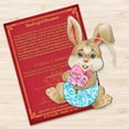 thumbnail image 2 of Designocracy 815432-2 5 x 5.5 x 0.25 in. Carrot Baby Pink Bunny Wooden Easter Spring Decor Ornament, 2 of 3