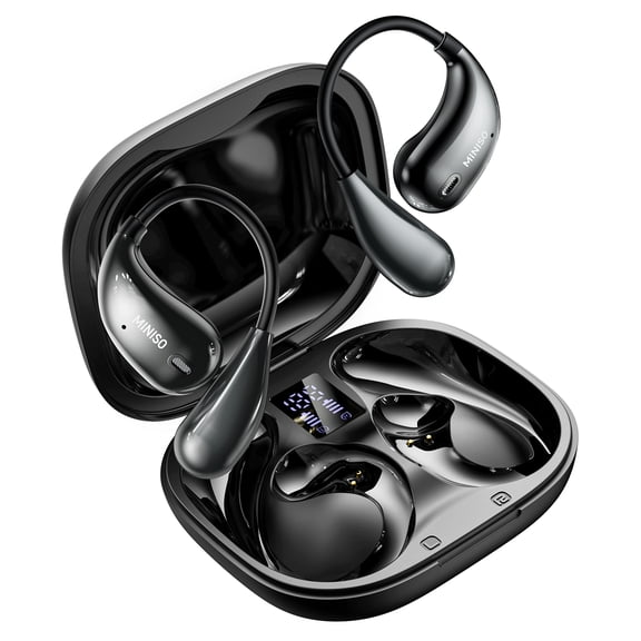 MINISO X33 AI Translation Earbuds Open Ear Wireless Earbuds Sound Long Distance Connection with Charging Case