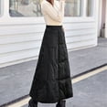 thumbnail image 4 of Women Warm Stylish Cold Protection One Piece Skirt Long Length Down Wrap Skirt Club Basic Leisure Dailywear, 4 of 9