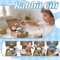 thumbnail image 2 of Mini Bunny Hug Cute Easter Gift Crochet Animals Rabbit Doll with Inspirational Card for Women Girls(Pink), 2 of 4