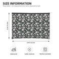 thumbnail image 4 of Fotbe Daisies Flowers Reusable Cosmetic Bag Makeup Bag for Women Large Travel Cosmetic Pouch Girls' Make Up Organizer, 4 of 8