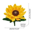 thumbnail image 3 of GFHFHITJ Sunflower for Spring Decor Artificial Sunflower Ceramic Potted Plants Centerpiece for Tables Fake Yellow Silk Flowers for Bedroom RUSTICS Decorations,'s Day Gifts, 3 of 7