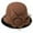 Coffee, variant on Jamicy Cute Hats for Women Clearance Bucket Hat Ladies Church Party Fashion Bucket Hat for Women 1920s Vintage Bucket Bowler
