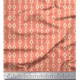 thumbnail image 1 of Soimoi Orange Moss Georgette Fabric Artistic Geometric Decor Fabric Printed Yard 42 Inch Wide, 1 of 5