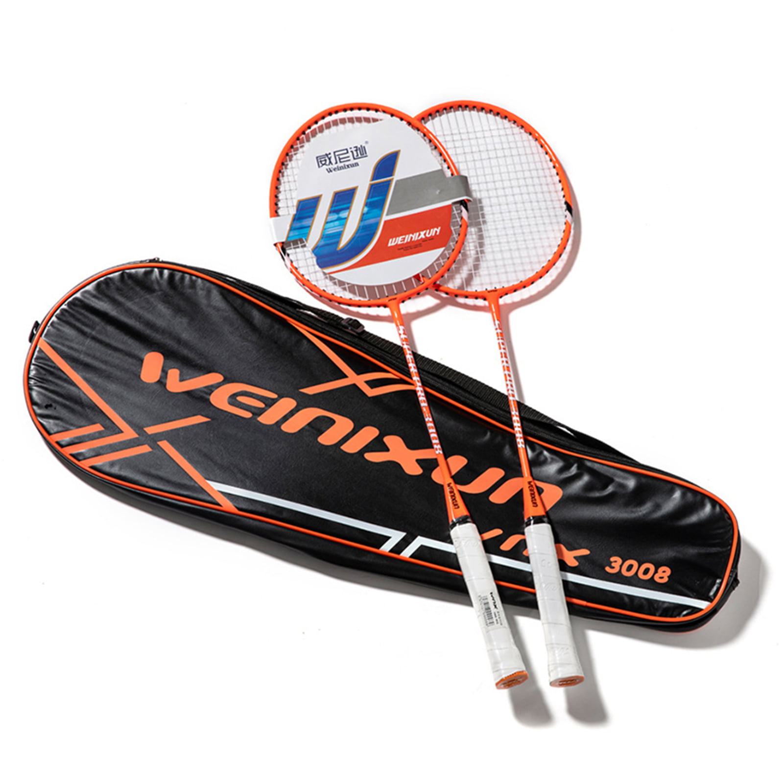 Durable Badminton Racket Cover Bag Case with Heavy Duty Zipper Racquet Holder 