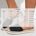 thumbnail image 3 of Samdudou Elevated Sandals for Women Open Toe Sparkly Glitter Wide Band Slingback Strap Classic Woven Espadrille Flatform Shoes Vacation Resort Wear, 3 of 9