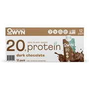 OWYN Plant-Based 20g Protein Shake, Dark Chocolate, 11.15 oz, 12 Count