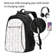 thumbnail image 2 of Easygdp Bunny And Bird Mochila para Laptop de Viaje con Puerto USB, Mochila para Laptop con Puerto de Carga USB para Mujeres y Hombres, 2 of 7