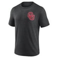 thumbnail image 2 of Men's Charcoal Oklahoma Sooners Left Distressed Logo Tri-Blend T-Shirt, 2 of 3