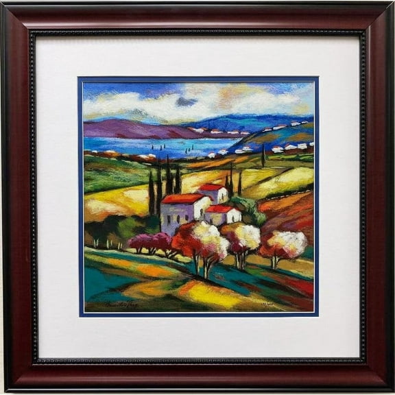 Slava Brodinsky "Lakeside" Framed Hand Signed & # Serigraph Art Generic