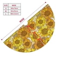 thumbnail image 3 of Rateoe Sunflowers1 Print Christmas Tree Skirt 30" for Xmas Holiday New Year Party Circle Tree Mat Ornaments Decoration, 3 of 7