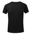 thumbnail image 6 of Men Blouses under Scrub Shirts Men Raglan Short Sleeve Shirt Short Sleeved Workout Tops Athletic Swim Stripped Shirt Undershirt Mens No Sleeve Bodysuit Tops Polyester Long Long Black S, 6 of 6