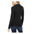 thumbnail image 2 of INC Womens Black Long Sleeve V Neck Wrap Top Size: M, 2 of 2