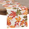 thumbnail image 1 of 1227.M1690B Chemin de Table Brodé Feuilles d'Automne 16 x 90 Po, 1 of 1