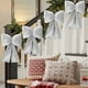 thumbnail image 5 of Colgante de Lazo Navideño con Lentejuelas | Pack de 2 Adornos Navideños 3D para Árbol y Escena | 30X20X5Cm Plata Oro Rojo Verde | Costuras Reforzadas para Manualidades Del Hogar y Fiestas, 5 of 6