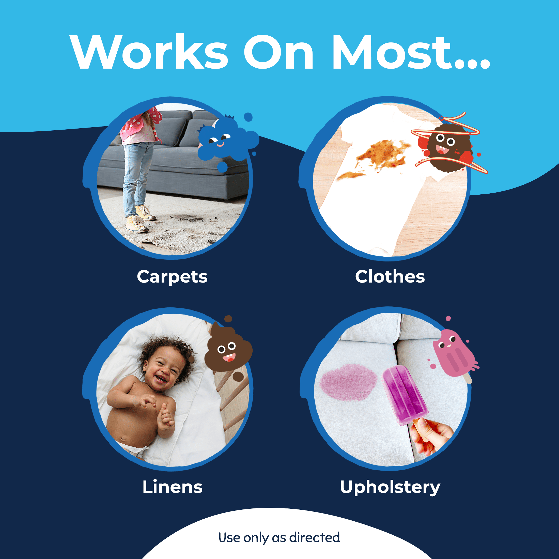 Miss Mouth's Messy Eater Stain Treater Spray for Baby & Kids, 12 fl oz, Newborn & Baby Essentials, Stain Remover for Food, Grease, Coffee & More, Gentle on Laundry, Fabric & Underwear