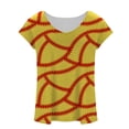 thumbnail image 4 of DailyTrove Women's Baseball Print Sleeveless Tank - Casual V-Neck Top, Sporty for Games & Outings, 4 of 4
