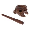 thumbnail image 2 of Esquirla 1 Piece Wooden Frog Percussion Instrument Toy for Children Students Small, 2 of 8