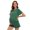 Green, variant on Maternity Nursing Pajamas Set Short Sleeve Breastfeeding Sleepwear Double Layer Postpartum Top and Shorts Set S-2XL