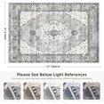 thumbnail image 2 of Boho Vintage Round Rug ft- Faux Wool Dreely Washable Area Rug Small Distressed Throw Rugs Floor Carpet for Door Mat Entryway Bedrooms Laundry (Round - ; Diameter Border ), 2 of 7