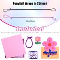 thumbnail image 3 of 2PCS Multicolor Sport Hair Ties for women, 25“ x 2mmlong hair ties Ideal for Activities like Gym, Swimming,Surfing, Exercising, Running, and More.Suitable for wrapping the tail of long horses, 3 of 7