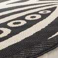thumbnail image 4 of Safavieh Courtyard Crystal Floral Indoor/Outdoor Area Rug, Black/Sand, 7'10" x 7'10" Round, 4 of 11