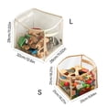 thumbnail image 5 of SDFGTstore Clear Children Toy Storage Basket Sturdy Foldable Organizers for Kids Room, 5 of 13