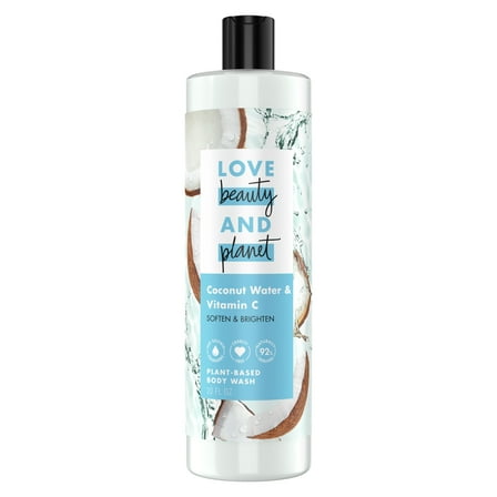 Love Beauty and Planet Gentle Women's Body Wash, Coconut Water and Vitamin C, 20 fl oz