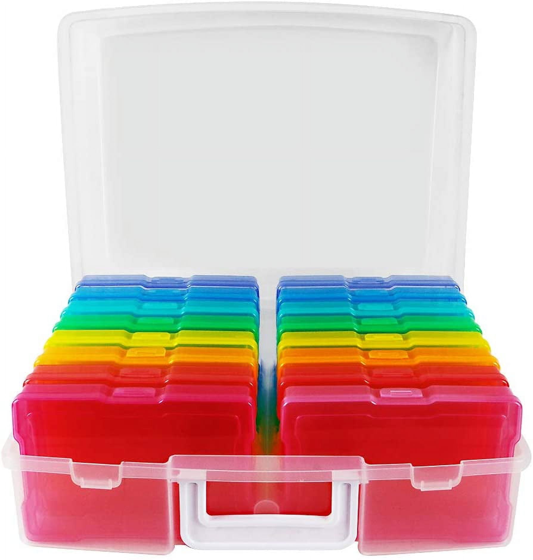 Picture Storage Box Craft Keeper Dustproof Cases for Photos Scrapbook Stamps 660ml, Size: 660 mL, Clear